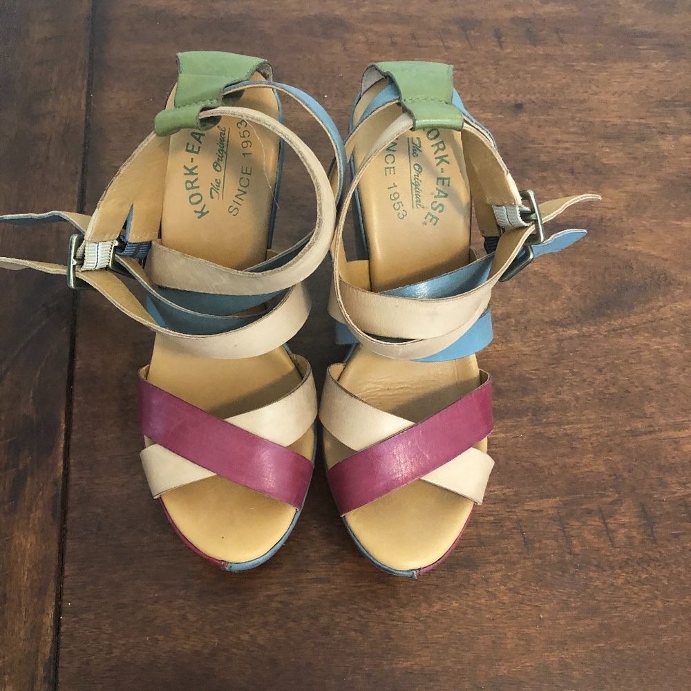 Kork-Ease Hailey Wedge Sandal Size 7/38